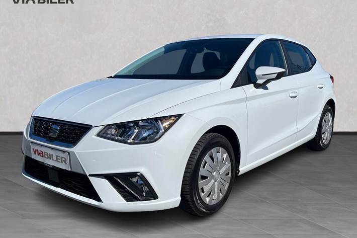 Hvid Seat Ibiza fra 2020 set udefra