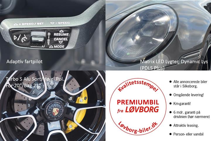 Grå Porsche 911 Turbo S fra 2021