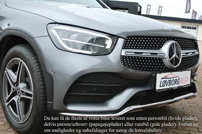 Grå Mercedes GLC300 d fra 2019