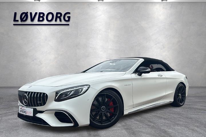 Hvid Mercedes S63 fra 2016 set udefra