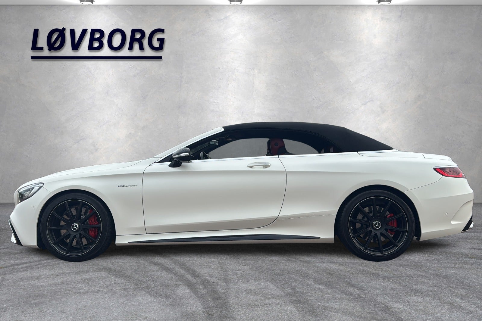 Hvid Mercedes S63 fra 2016