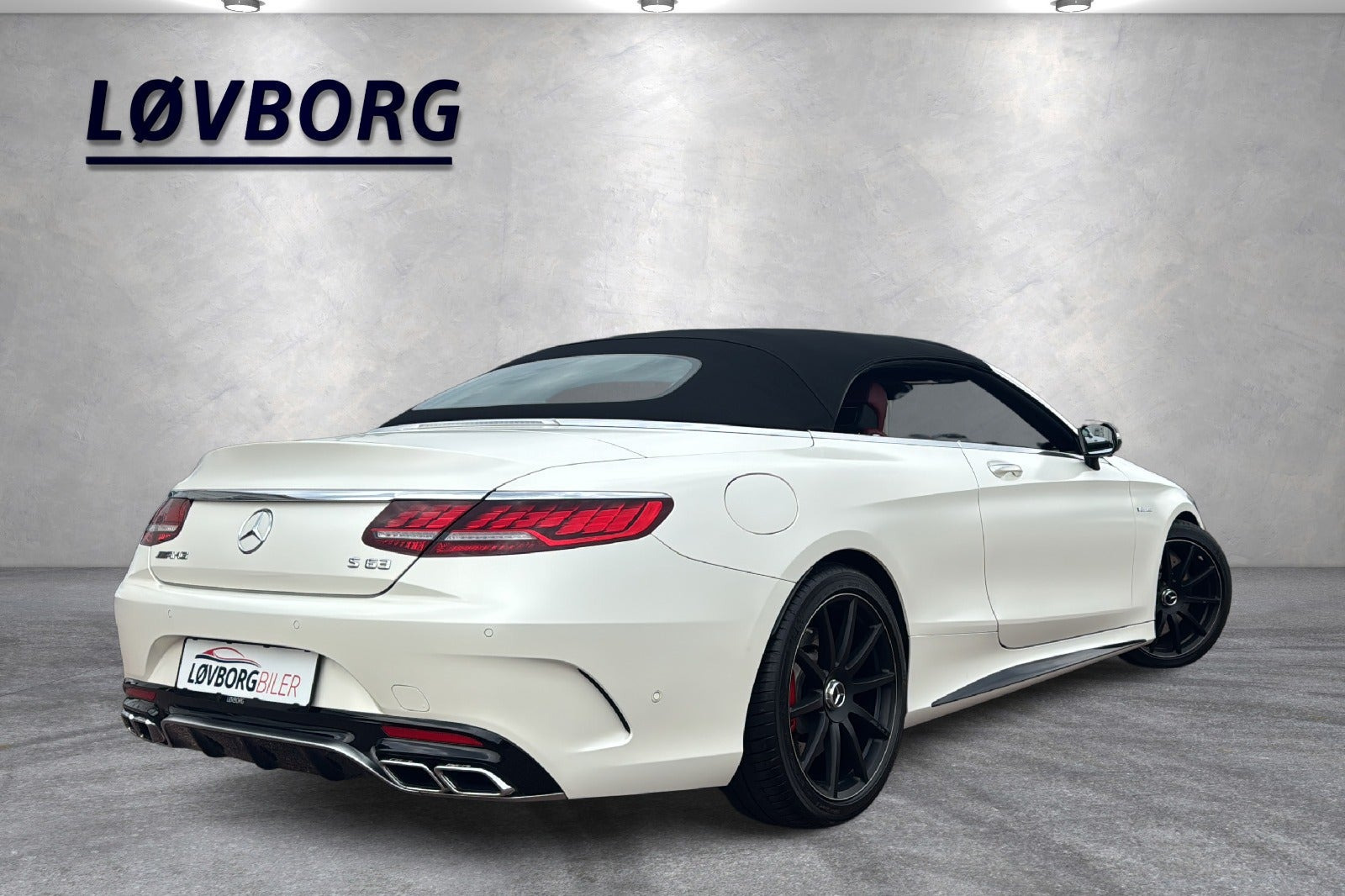 Hvid Mercedes S63 fra 2016