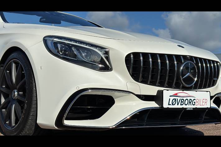 Hvid Mercedes S63 fra 2016