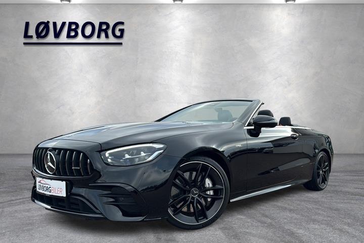 Sort Mercedes E53 fra 2020 set udefra