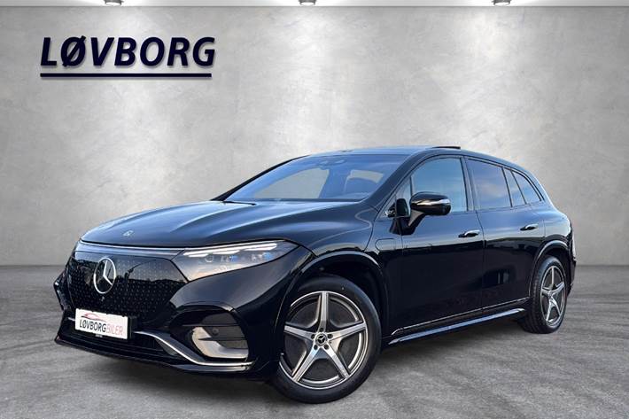 Sort Mercedes EQS580 SUV fra 2023