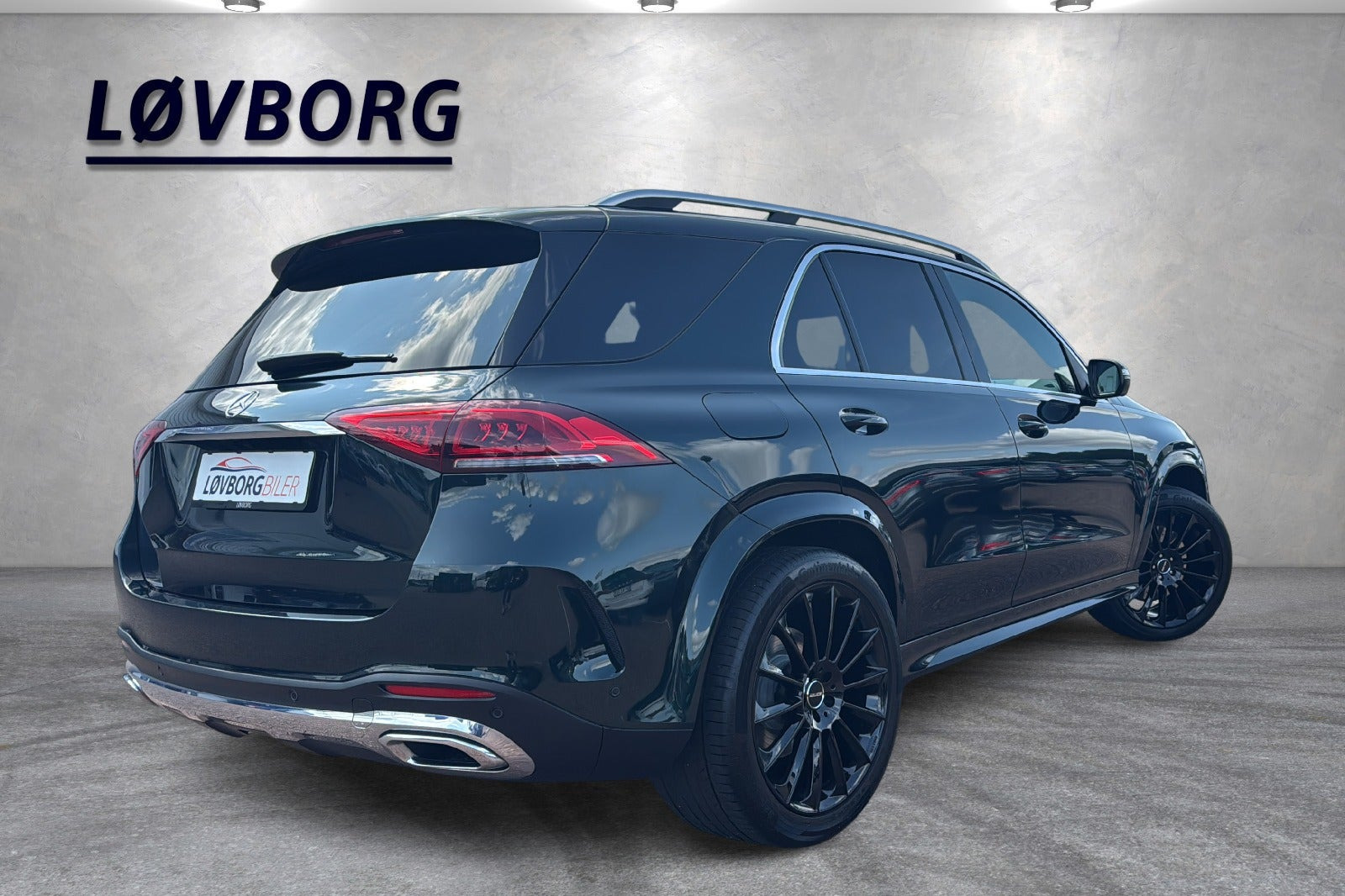 Grøn Mercedes GLE350 d fra 2020