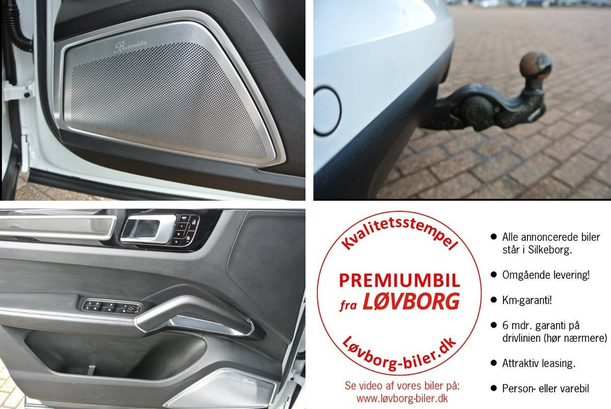 Hvid Porsche Cayenne Turbo fra 2019