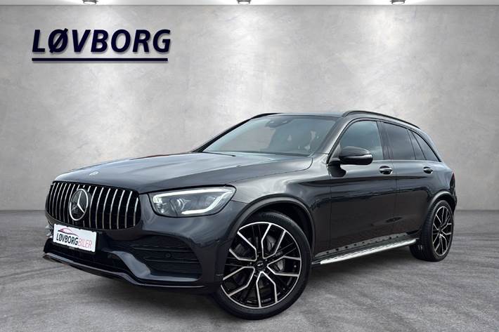 Grå Mercedes GLC400 d fra 2020