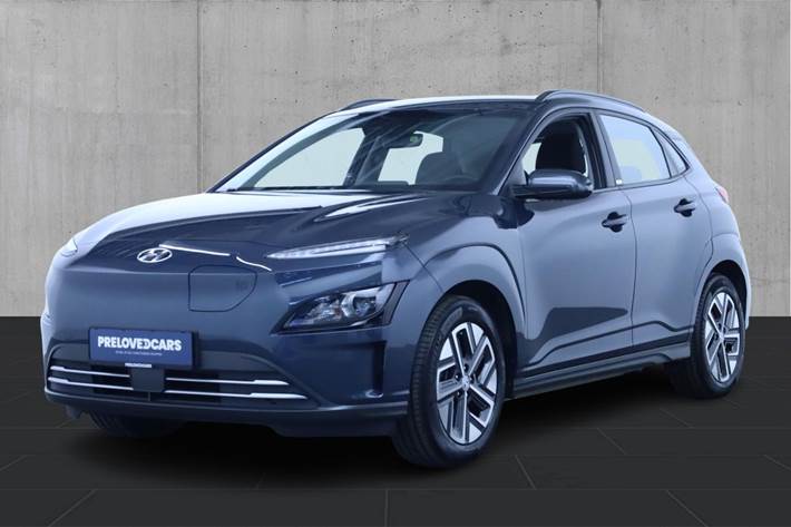Blå Hyundai Kona fra 2021