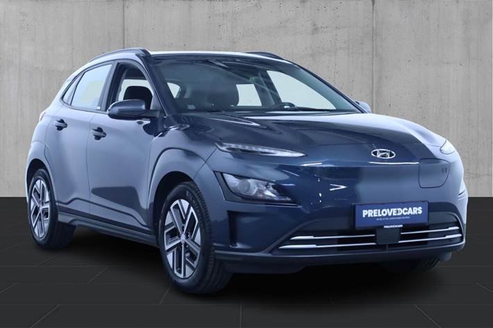 Blå Hyundai Kona fra 2021