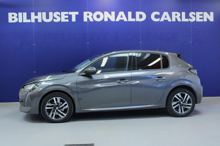 Grå Peugeot 208 fra 2020