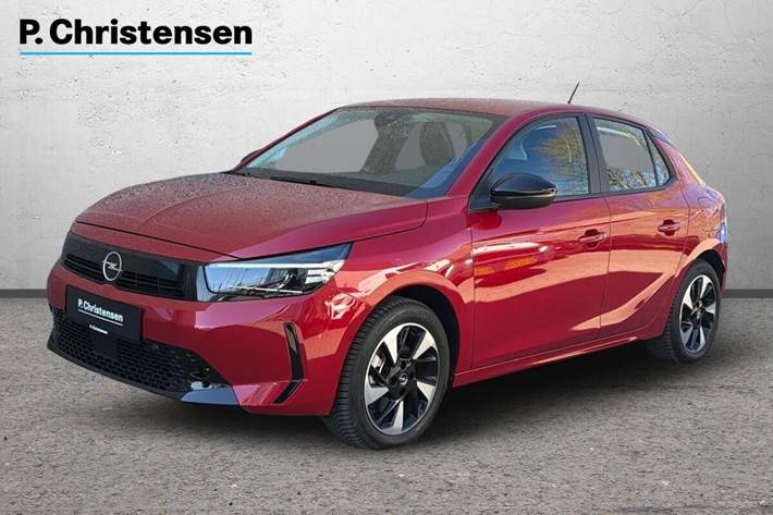 Rød Opel Corsa-e fra 2024