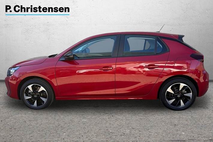 Rød Opel Corsa-e fra 2024