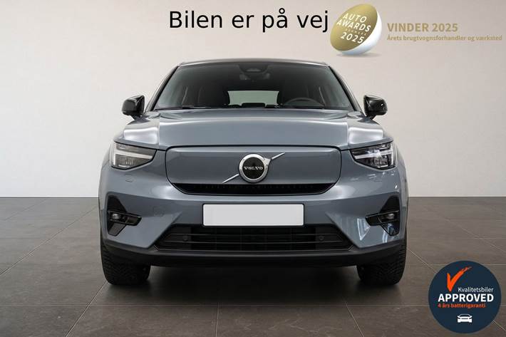 Grå Volvo C40 fra 2023