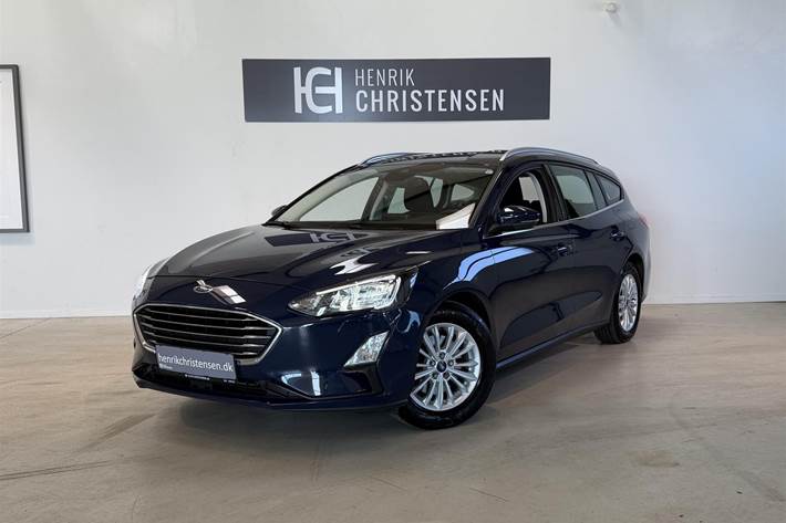 Blå Ford Focus fra 2020