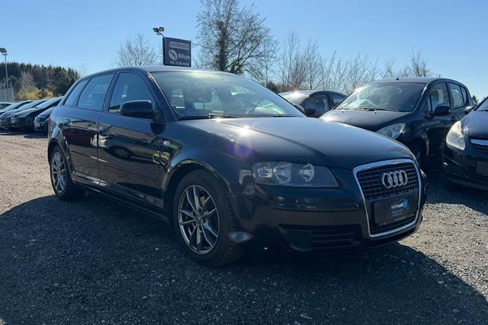 Sort Audi A3 fra 2007