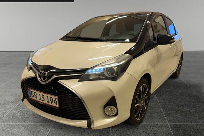 Hvid Toyota Yaris fra 2016