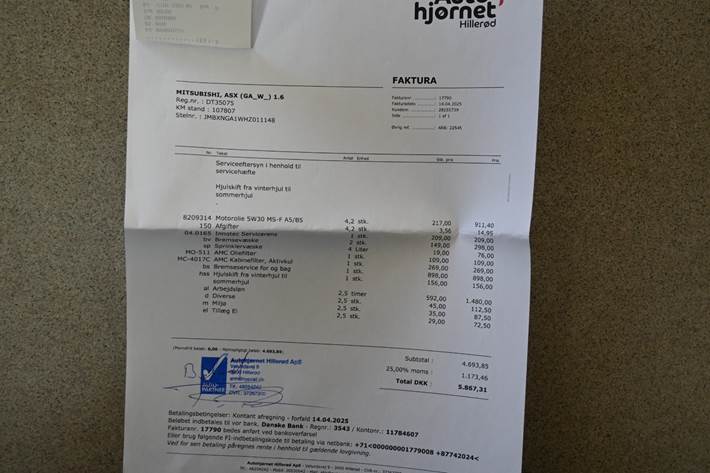 Brun Mitsubishi ASX fra 2017