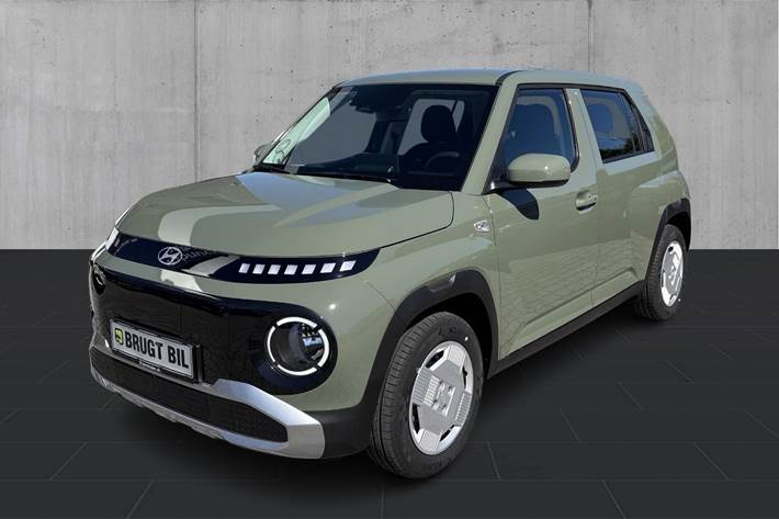 Grøn Hyundai Inster fra 2026 set udefra
