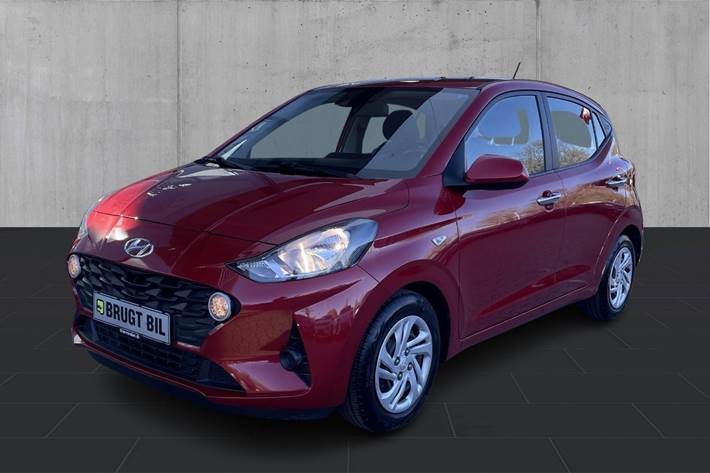 Rød Hyundai i10 fra 2021