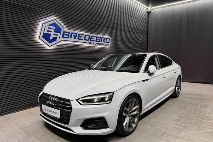 Hvid Audi A5 fra 2018