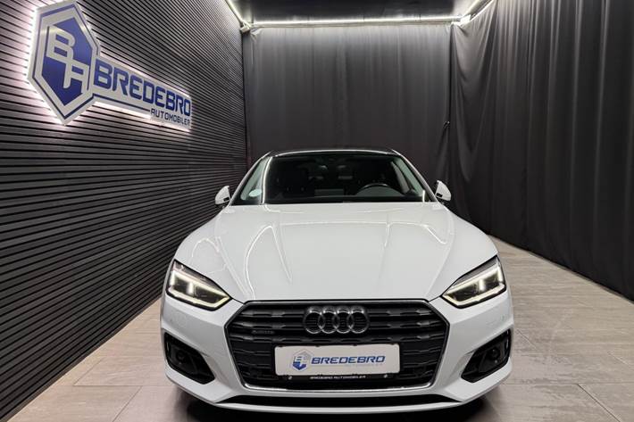Hvid Audi A5 fra 2018