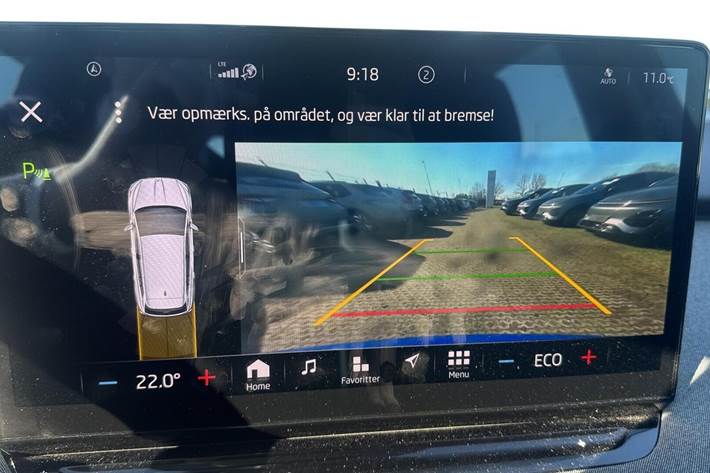 Blå Skoda Enyaq fra 2023