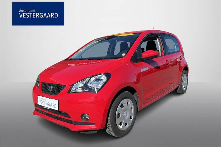Rød Seat Mii fra 2021 set udefra