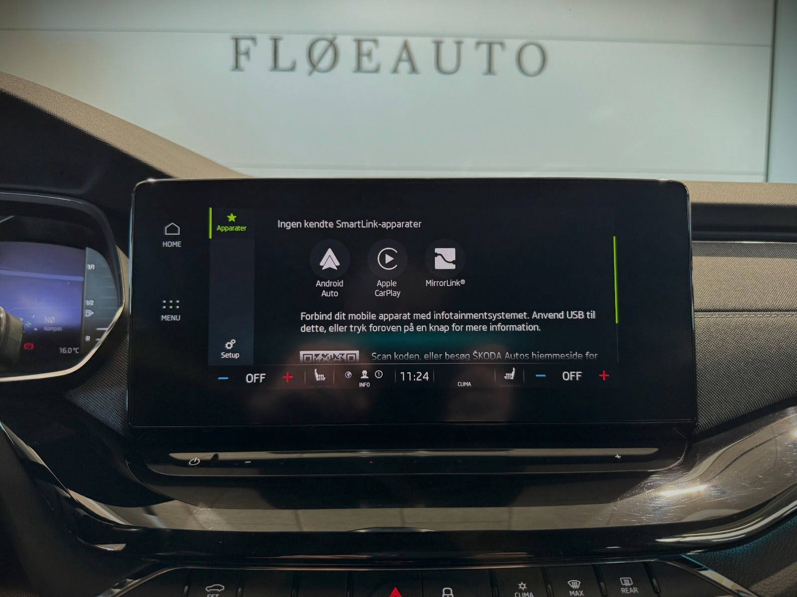 Blå Skoda Octavia fra 2021