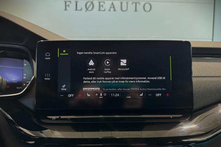 Blå Skoda Octavia fra 2021