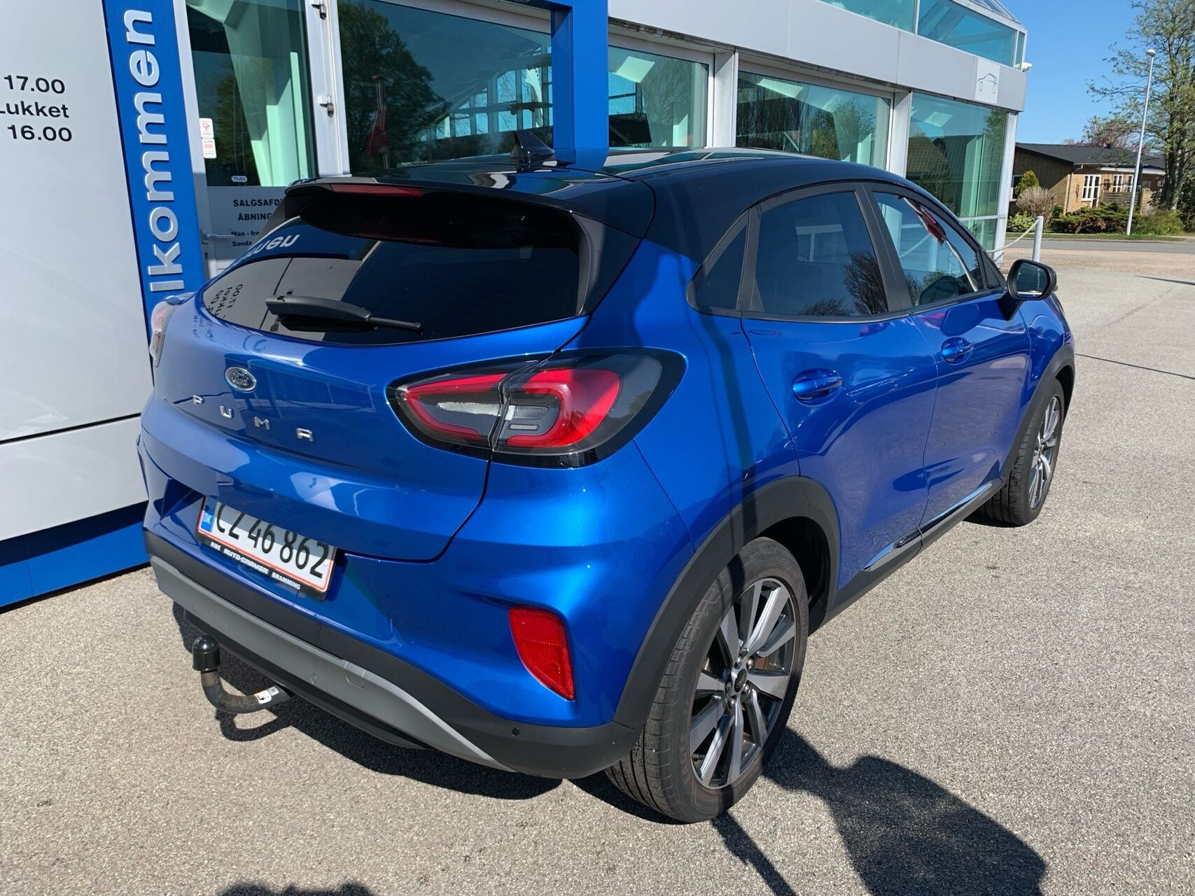 Blå Ford Puma fra 2021