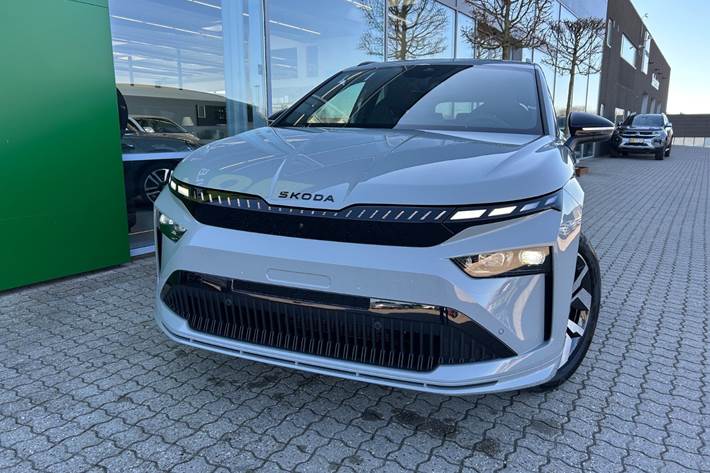 Grå Skoda Enyaq fra 2026