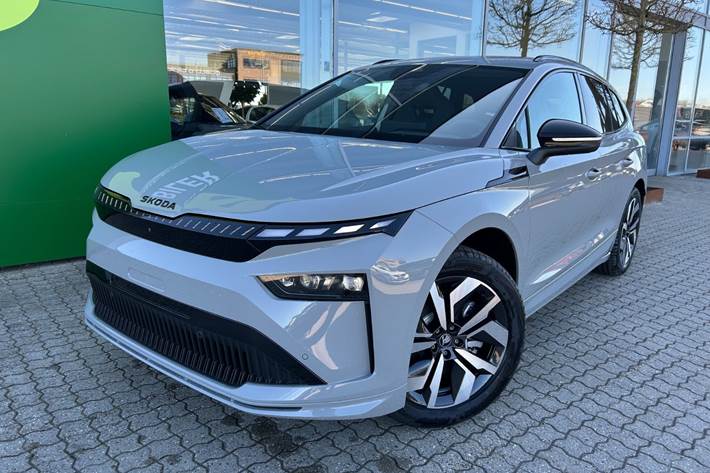 Grå Skoda Enyaq fra 2026
