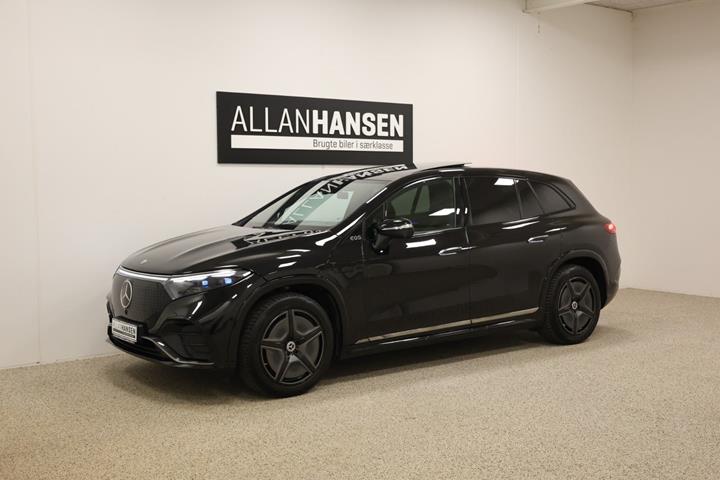 Sort Mercedes EQS450+ SUV fra 2023