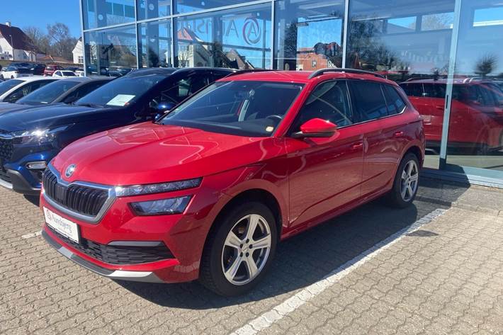 Rød Skoda Kamiq fra 2020