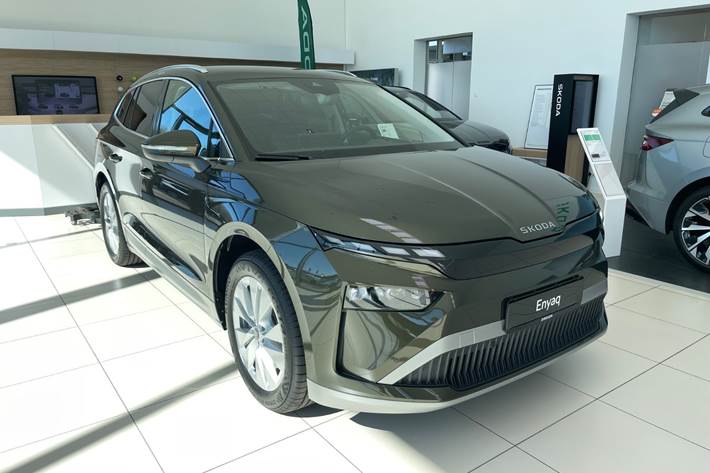 Grøn Skoda Enyaq fra 2026