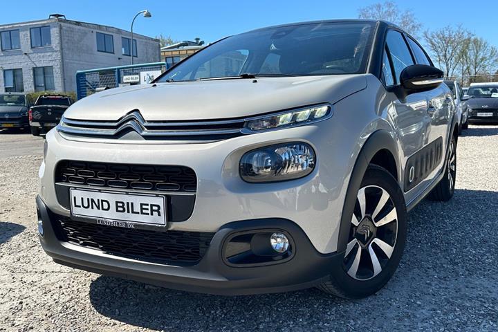 Beige Citroën C3 fra 2019 set udefra