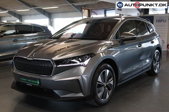 Grå Skoda Enyaq fra 2023