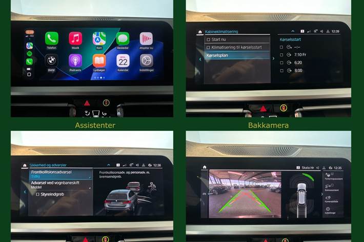 Grå BMW 330e fra 2021