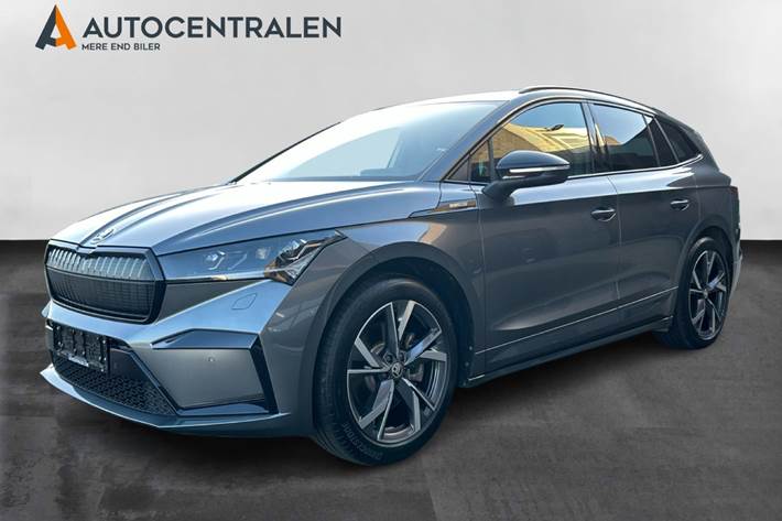 Grå Skoda Enyaq fra 2025