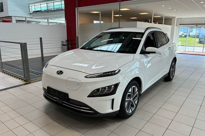 Hvid Hyundai Kona fra 2021