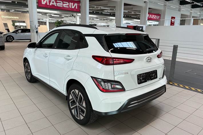 Hvid Hyundai Kona fra 2021