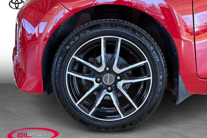 Rød Toyota Aygo fra 2020