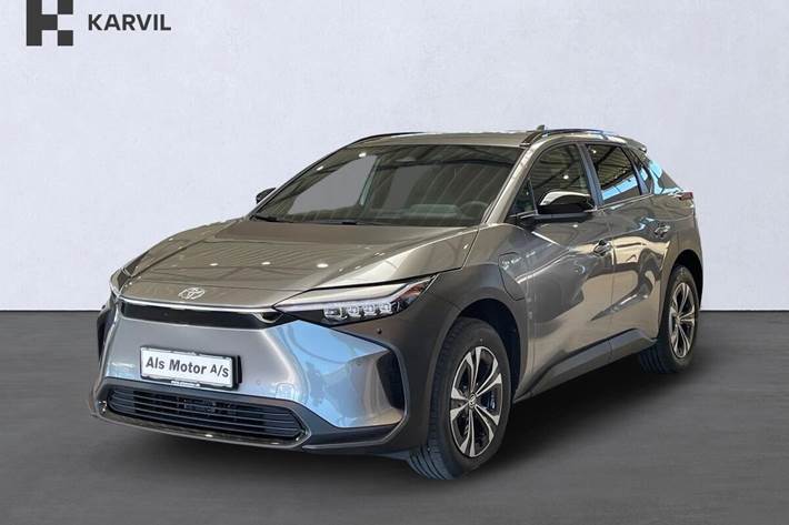 Sølv Toyota BZ4X fra 2025