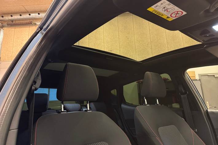 Blå Ford Fiesta fra 2018