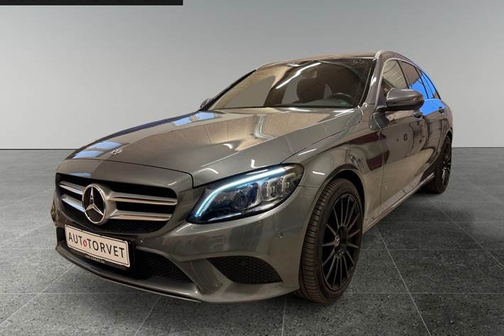 Grå Mercedes C220 d fra 2018