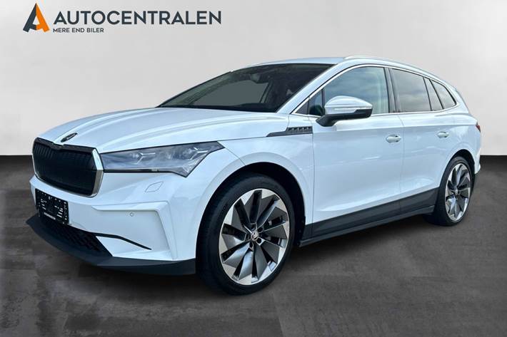 Hvid Skoda Enyaq fra 2021