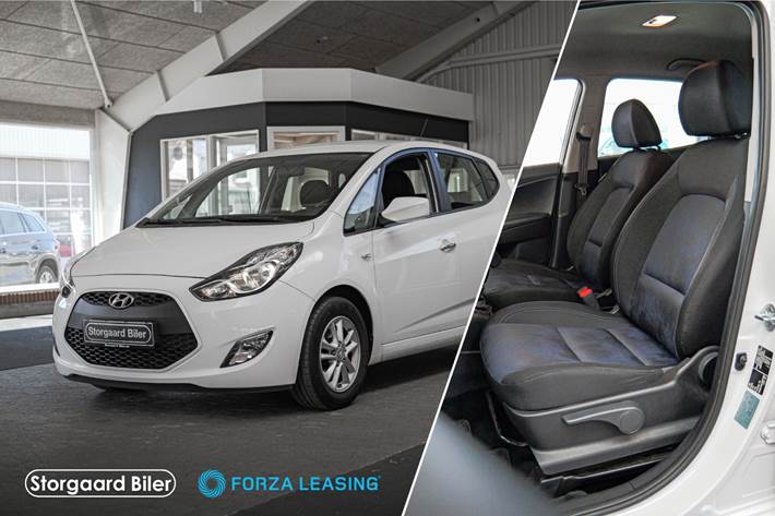 Hvid Hyundai ix20 fra 2017 set indefra
