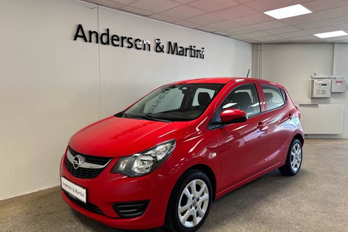 Rød Opel Karl fra 2017