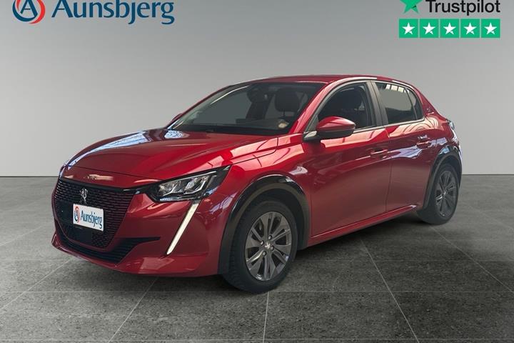 Rød Peugeot e-208 fra 2021